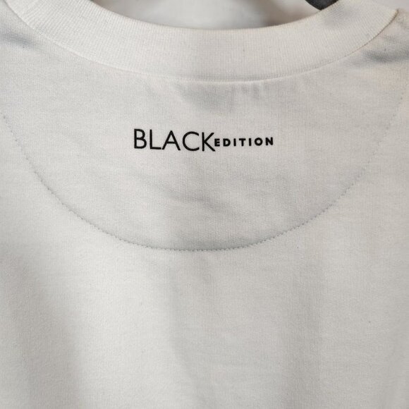 New Canali Black Edition Crewneck Cotton Sweatshirt In White Size 52 (US Large) - Picture 5 of 11